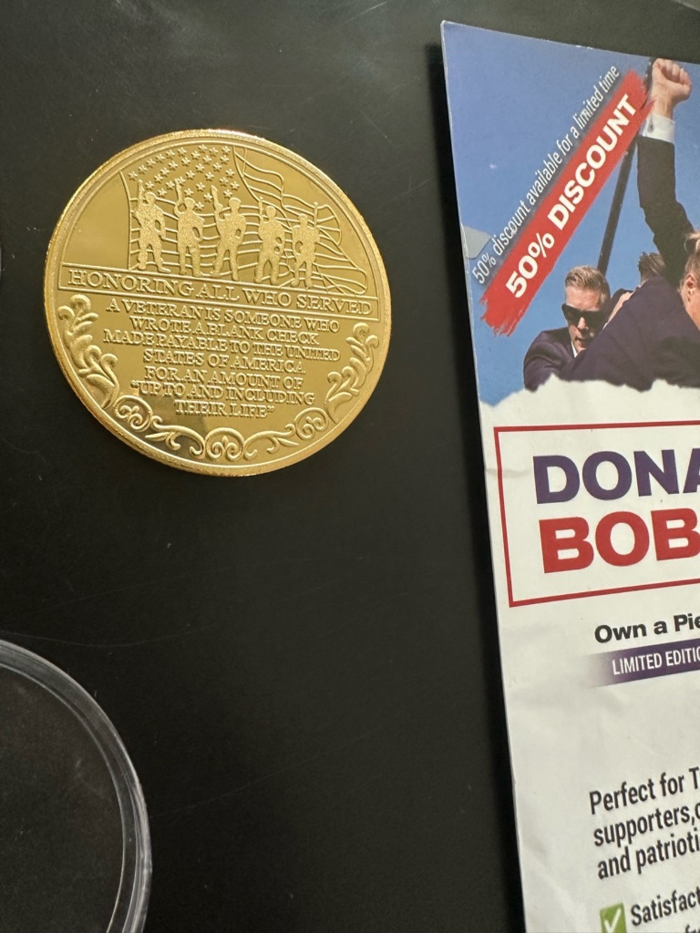 Honoring All Who Served Military Appreciation Challenge Coin Veteran Day New